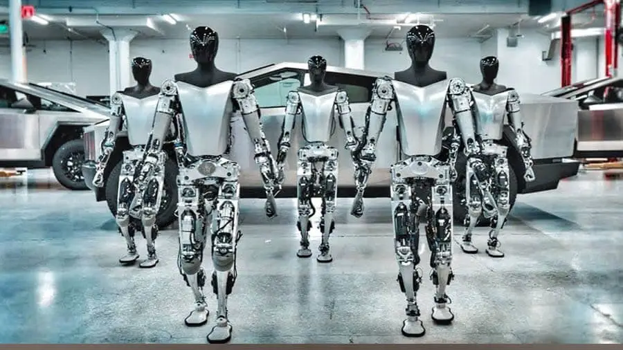 Tesla Bot шығарылымы Gigafactory Tesla Bot шығарылымы Gigafactory