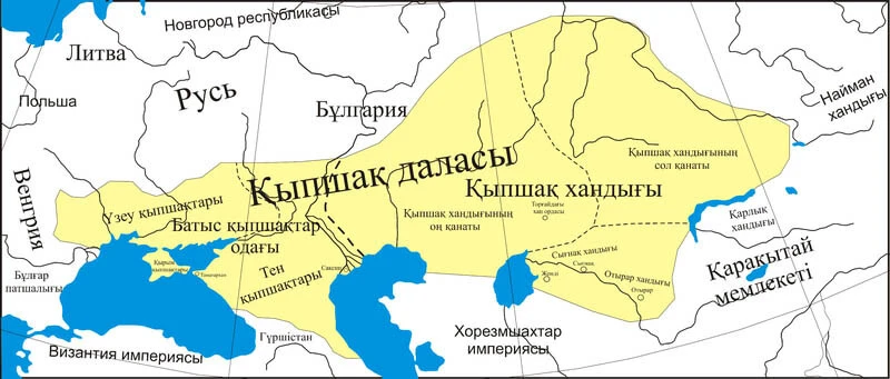 Дешті Қыпшақ картасы Дешті Қыпшақ картасы