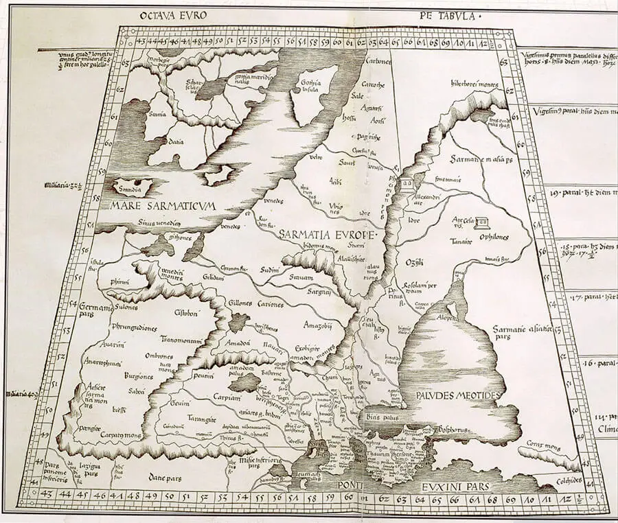 Ежелгі Еуропалық картадағы Сарматтар Ежелгі Еуропалық картадағы Сарматтар